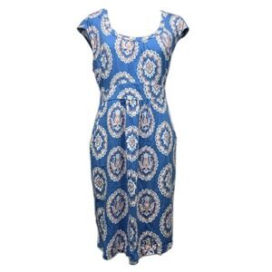 Boden Margot Casual Day Weekend Jersey Dress 12R Pockets Floral Comfort 3365